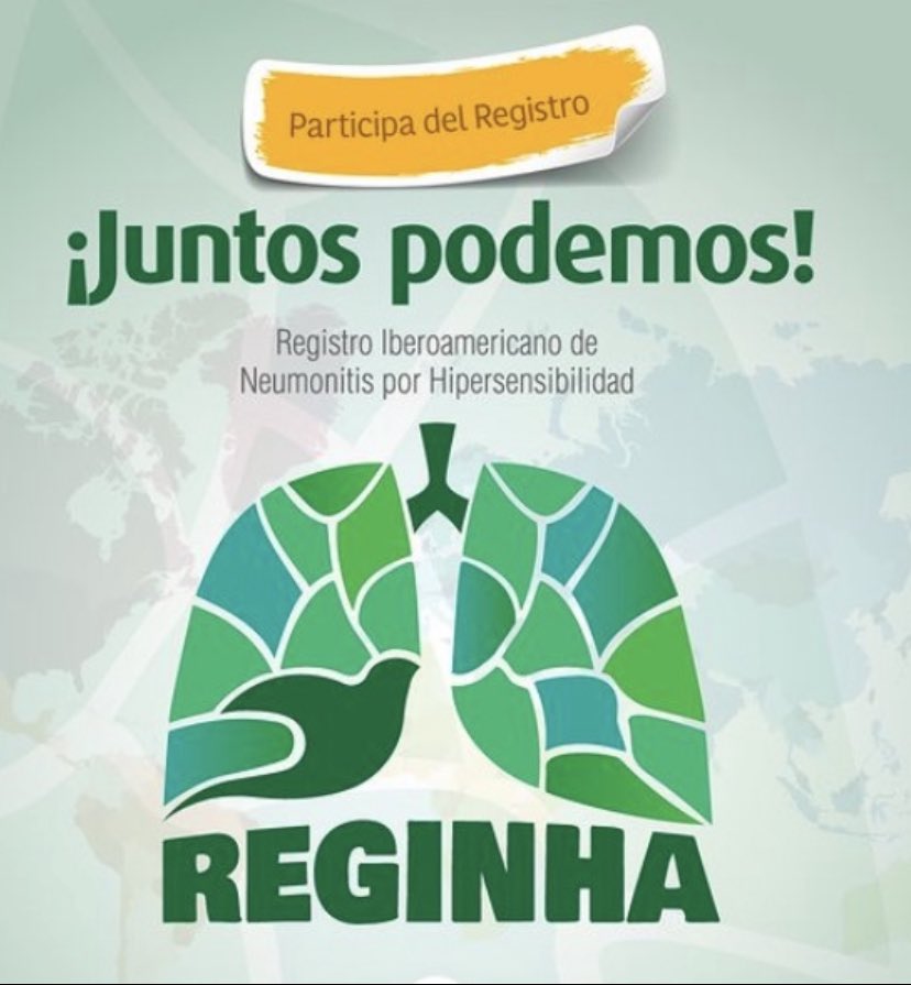 Todos los neumonologos de LATAM están invitados a formar parte del Registro iberoamericano de Neumonitis por hipersensibilidad: REGINHA! Con 5 casos pueden ser autores! No pierdan la oportunidad de ser parte de este proyecto! Ingresa a bit.ly/3n3PqMs Juntos somos más!!