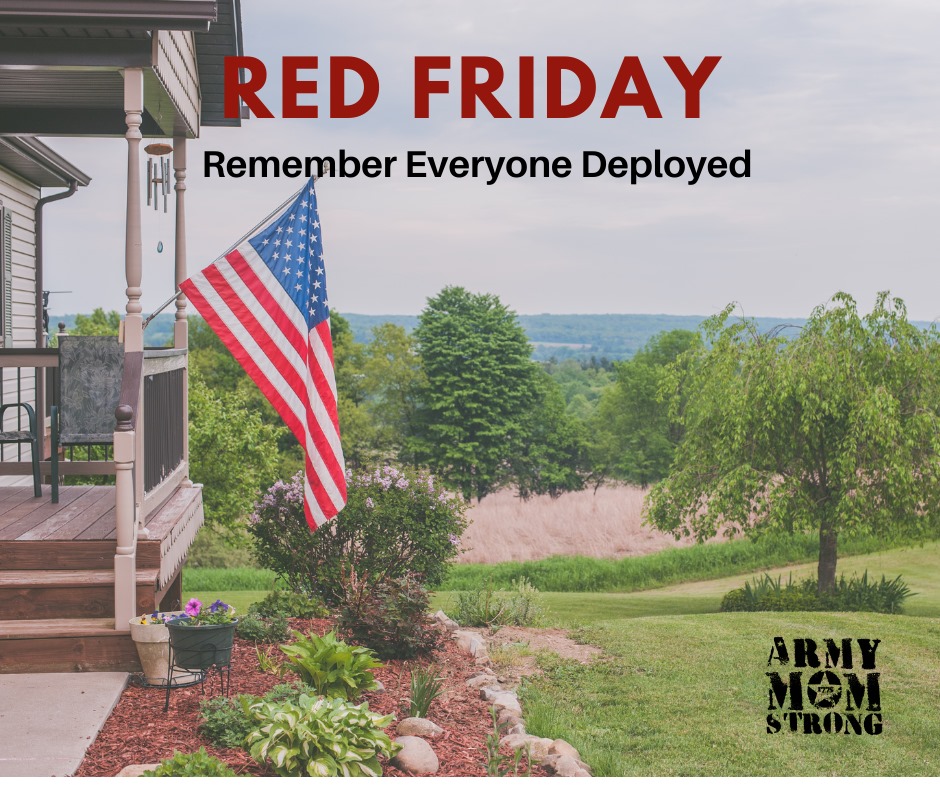ArmyMomStrong's tweet photo. Rock your RED! Red Friday - Remember Everyone Deployed.
God Bless America, land of the FREE! ๐ท๐ท
Pray for our nation and troops.
Faith, family, freedom, and truth.
#redfriday #armymomstrong https://t.co/uvxJ6wd38S