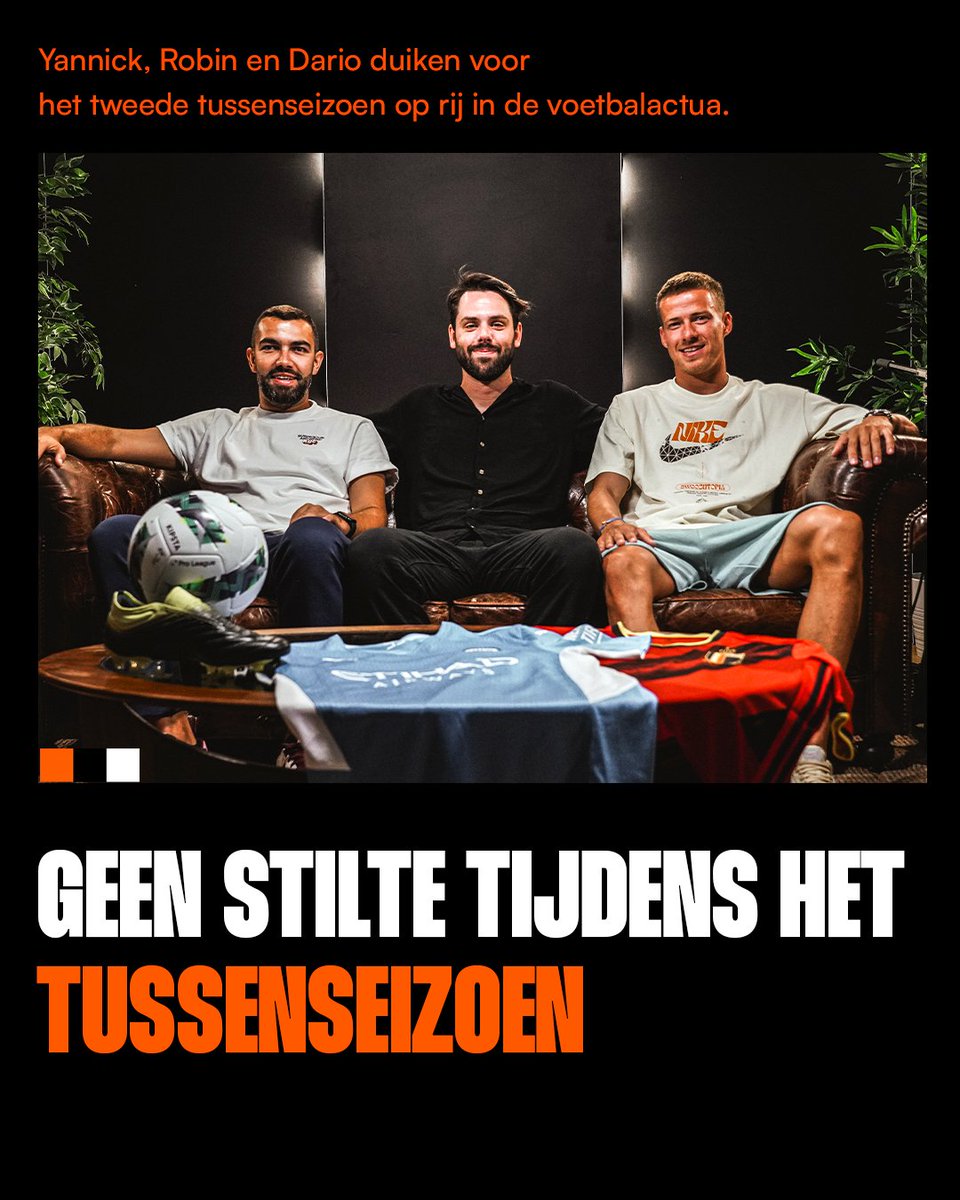 Belofte maakt schuld! 🤝
De mannen van @Tussen_Seizoen maken deze zomer het mooie weer bij Friends of Sports. Komende weken ontvangen Dario, Yannick en Robin een boel leuke gasten! 😎🔙