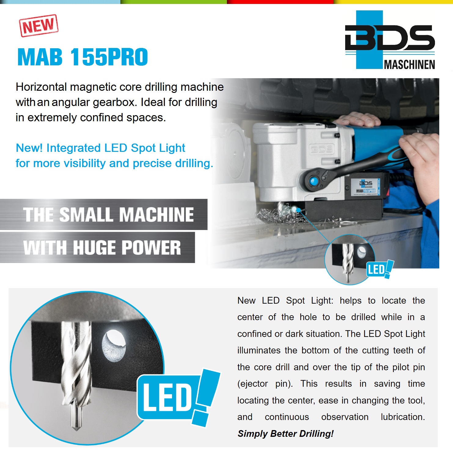 Bds magnetic 2024 core drilling machine