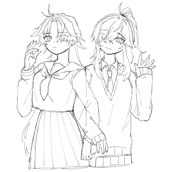 刃景にょた学パロとジンチャン♀と魔女i集会パロ刃丹🐉rkgk ⚠️女体化注意