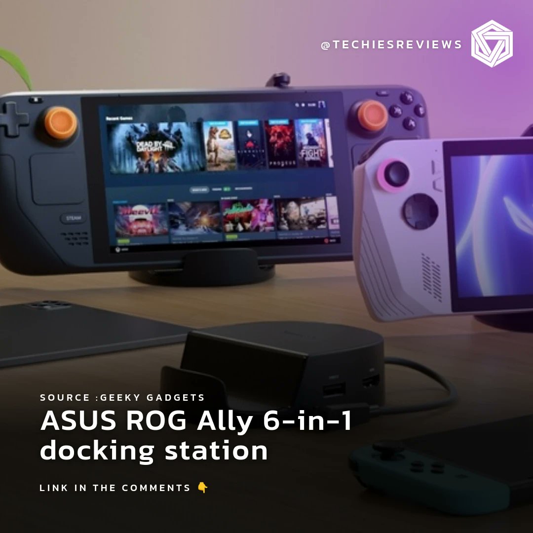 Hey techies! Check out ASUS ROG Ally - a 6-in-1 docking station! 🚀 Source: Geeky Gadgets. #ASUS #ROGAlly #DockingStation
What's your must-have gadget lately?