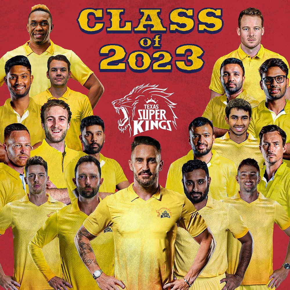 Our 🦁 Squad 🌟💛 
<a href="/MLCricket/">Cognizant Major League Cricket</a> 

#MajorLeagueCricket
#WhistleForTexas