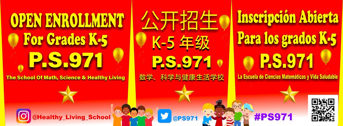 #OpenEnrollment at #PS971 for all Grades K-5 #District20 #D20 #Brooklyn #OpenEnrollment2023 #SummerRising #ElementarySchools #BestSchoolInBrooklyn #SunsetPark #BayRidge #Schools #PreK #Kindergarten #1stGrade #2ndGrade #3rdGrade #4thGrade #5thGrade #Register