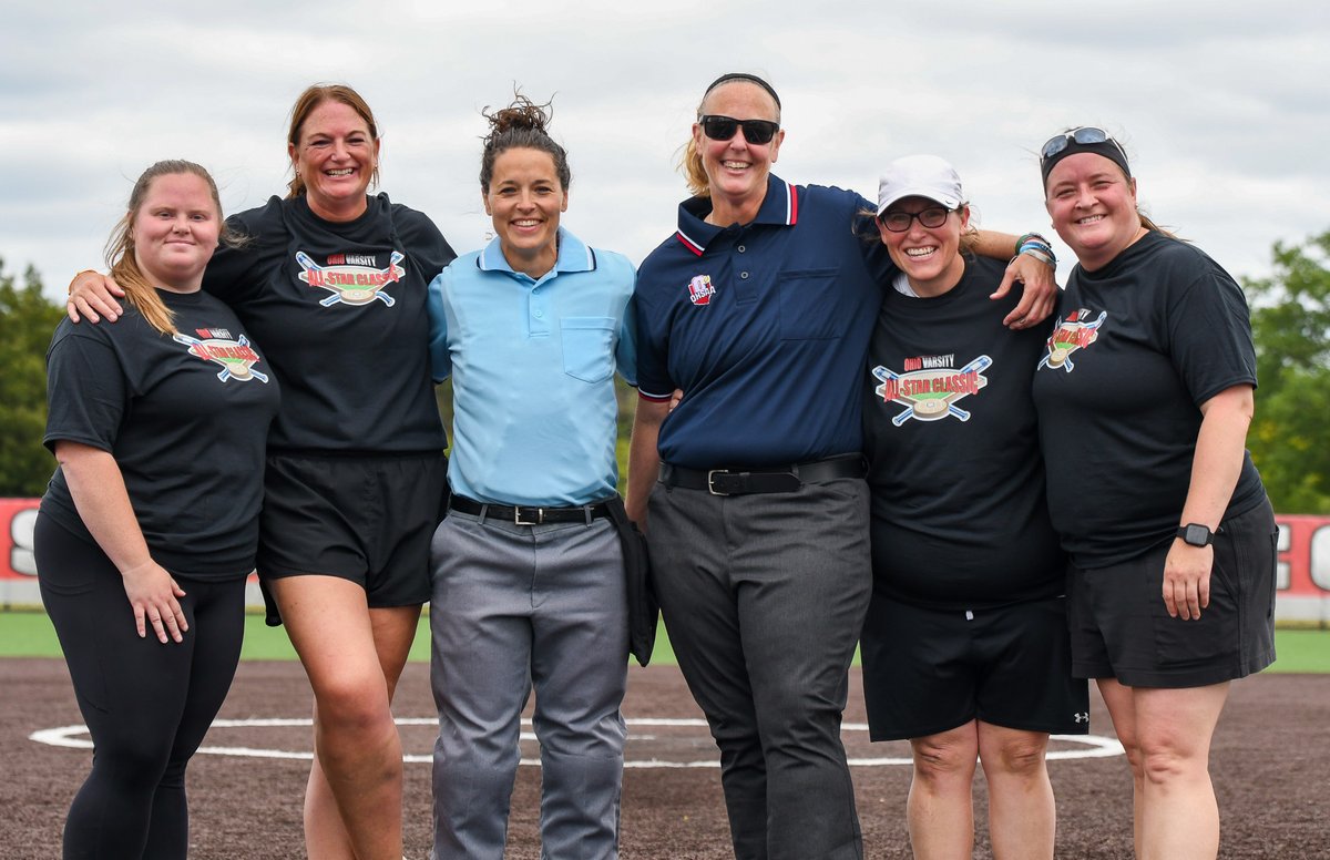 ohiovarsity's tweet photo. The first all female crew at the Ohio Varsity All-Star Classic. https://t.co/AeLZFDBu1T