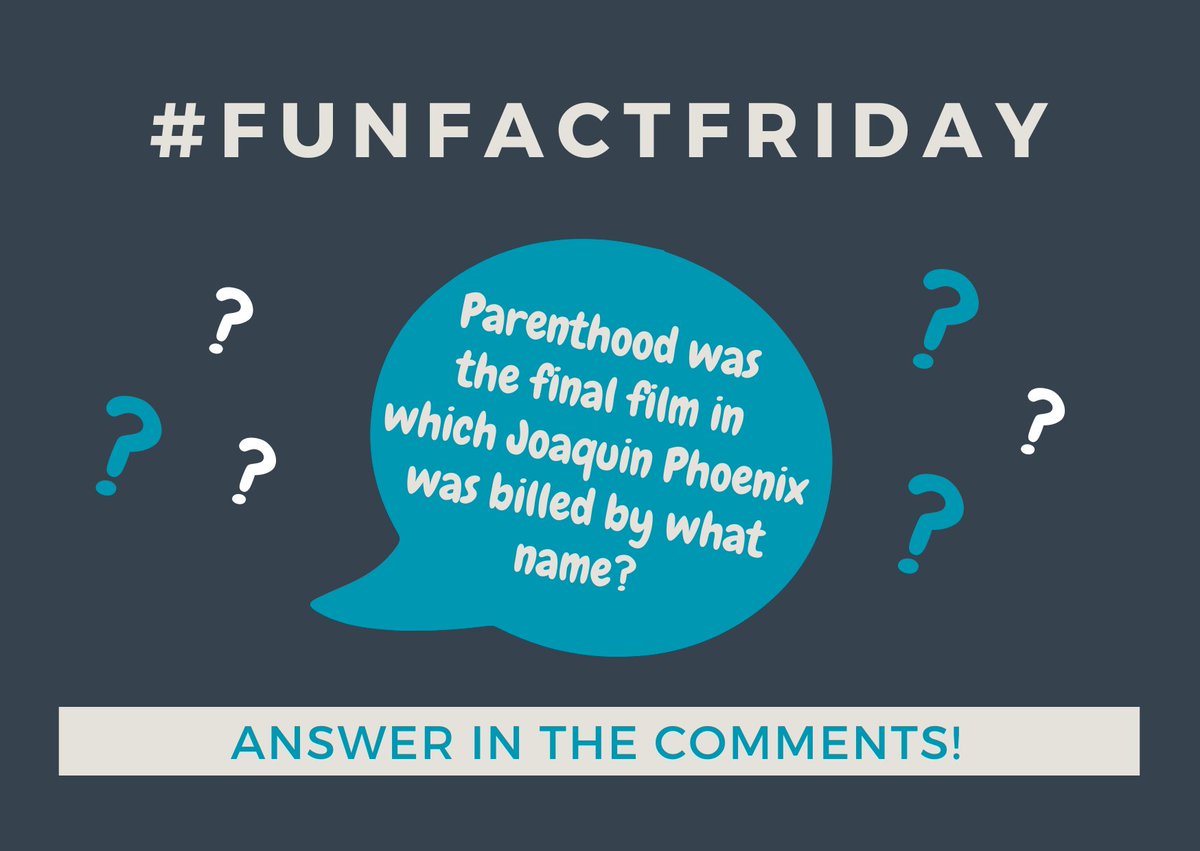 Any guesses?? 🤔

#80smovies #funfactfriday #moviefacts #movietrivia #movies