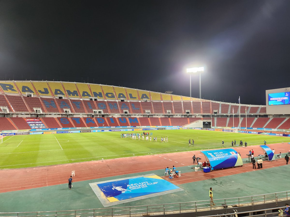 Final score is Japan 8-4 India at Rajamangala in #Bangkok. Definitely... a unique game. Plenty of goals and no defending on show. #Joeys 🦘 up next for Japan! #JPNvIND #AFCU17 @afcasiancup @FootballAUS