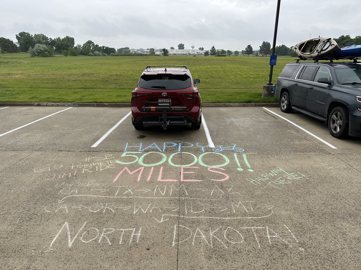 Oh, and this happened yesterday…. Hit the 5,000 mile mark.  Thanks to my support Krewe for pointing that out 😂