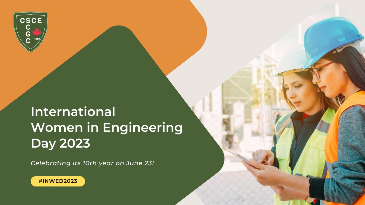 Today is International Women in Engineering Day — let’s celebrate the amazing women in our Society! We invite you to share their stories in your social media using #INWED2023 and #CSCE_SCGC.

Take a look at the thread for one example from our Civil Magazine 🧵

@INWED1919
