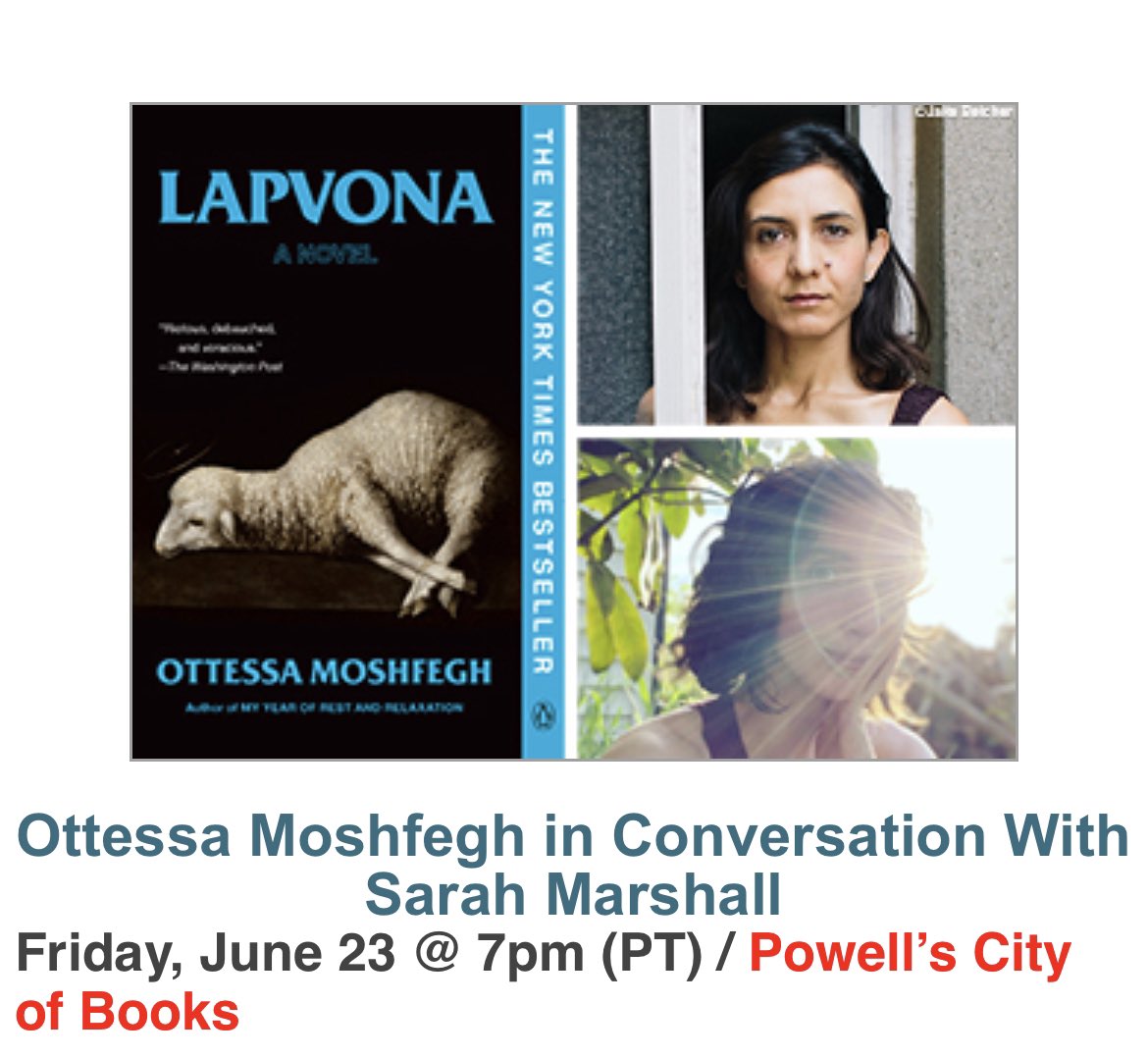 Tonight at @Powells!