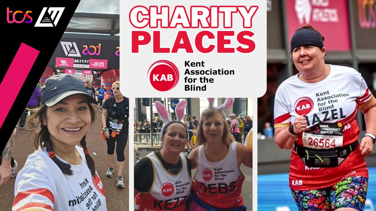Do you need a charity place in the #TCSLondonMarathon? Register your interest to secure one of our charity places and help support us to raise funds for people with sight loss in Kent, Bromley and surrounding areas. kab.org.uk/events/tcs-lon… #TCSLondonMarathon2024