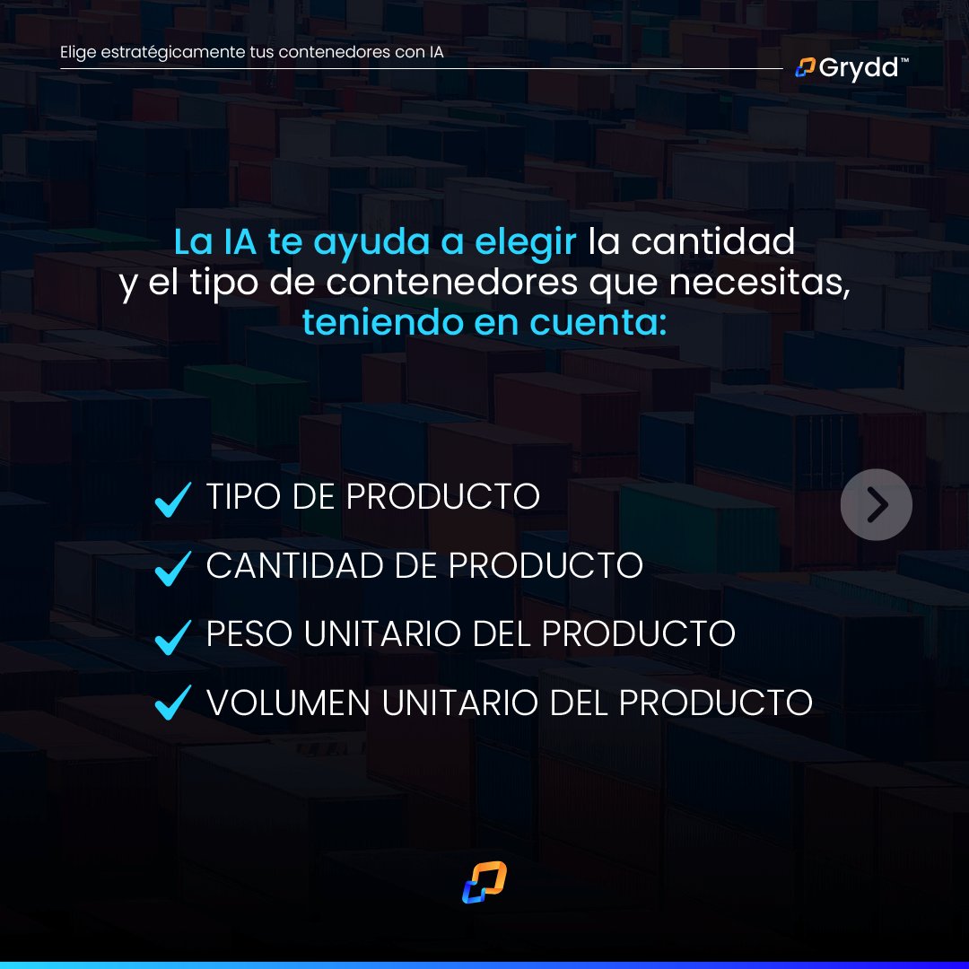 GRYDD Supply Chain & Logistics OS (@gryddnetwork) on Twitter photo Descubre cómo elegir estratégicamente tus contenedores para #tusenvios con ayuda de la #IA junto a <a href="/ApoloDuvalis/">Andrés Meza-Escallón</a> en el #webinar:
"Visualización de Seguimiento de Rutas y Gestión de Carga con IA"
👉 ¿Cuándo?
📅 28 de Junio
🕙 10 am Col
¡Regístrate hoy! 👇
lnkd.in/ds3RN5fS Descubre cómo elegir estratégicamente tus contenedores para #tusenvios con ayuda de la #IA junto a <a href="/ApoloDuvalis/">Andrés Meza-Escallón</a> en el #webinar:
"Visualización de Seguimiento de Rutas y Gestión de Carga con IA"
👉 ¿Cuándo?
📅 28 de Junio
🕙 10 am Col
¡Regístrate hoy! 👇
lnkd.in/ds3RN5fS