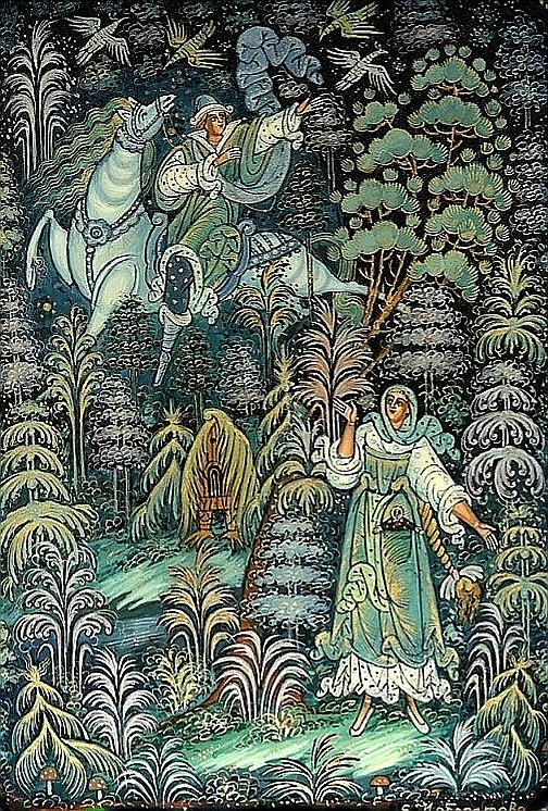 Vasilisa the Beautiful by Evgenia Nebogatova

#illustration #russianart