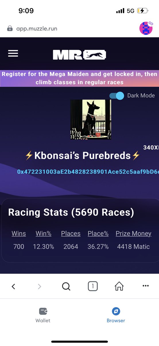 Kbonsai8's tweet image. 700th W LFG!!! @muzzle_run #NFT #Web3 @0xPolygonLabs #comebuild 💥🍻🥇⚡️🔥