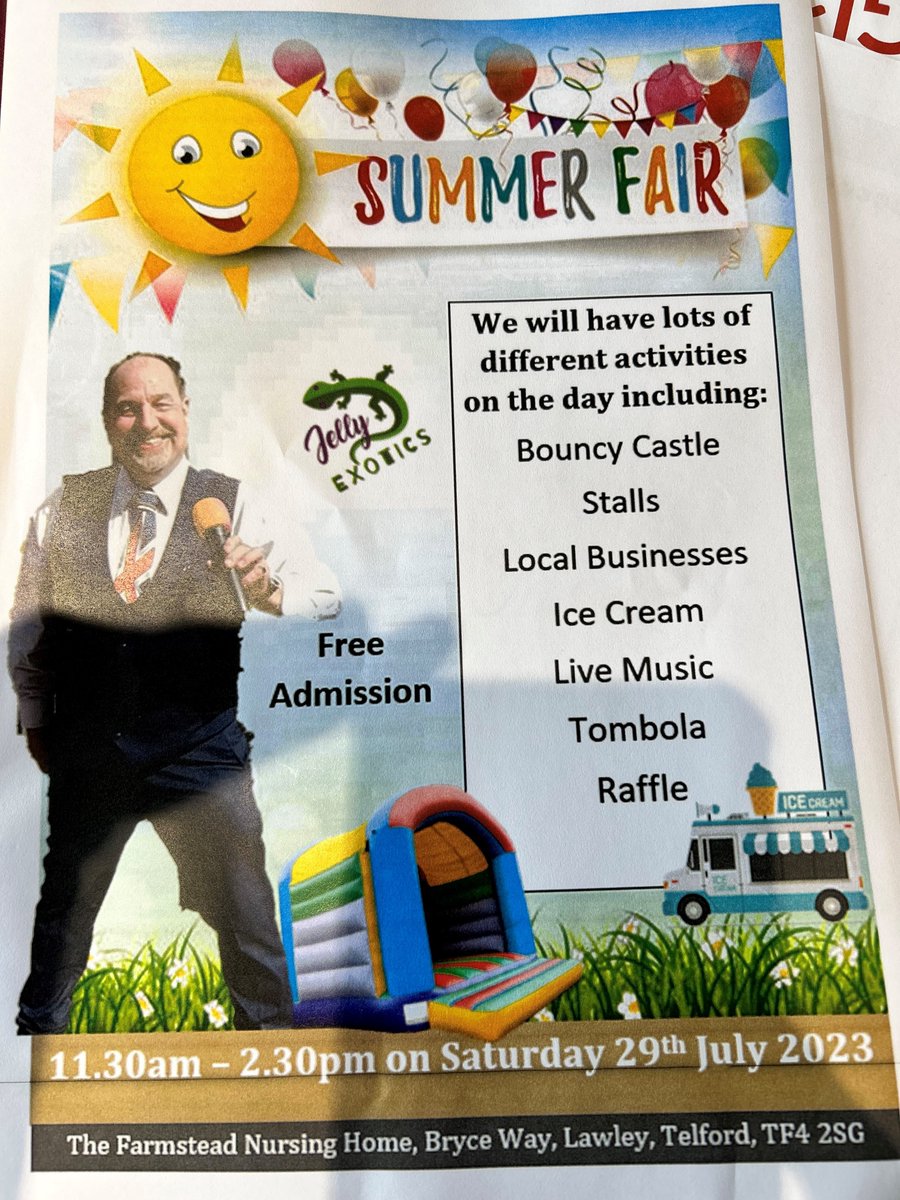 Another date for your diary, please go along and support Farmstead's Summer fayre. https://t.co/jZMNzsURY4