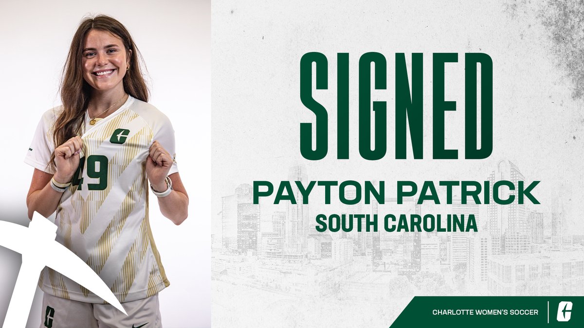 Charlotte Women's Soccer (@charlottewsoc) on Twitter photo Getting a big addition coming up I-77!
Welcome to 𝐍𝐢𝐧𝐞𝐫 𝐍𝐚𝐭𝐢𝐨𝐧 <a href="/PaytonPatrick7/">Payton Patrick</a>!
#GoldStandard⛏️ Getting a big addition coming up I-77!
Welcome to 𝐍𝐢𝐧𝐞𝐫 𝐍𝐚𝐭𝐢𝐨𝐧 <a href="/PaytonPatrick7/">Payton Patrick</a>!
#GoldStandard⛏️