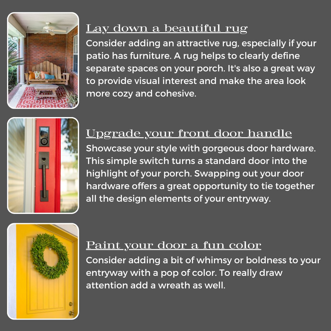 MontagueMiller's tweet image. Need a front porch refresh? Here are 6 easy DIY upgrades to make your porch the best place to hang out!

#home #frontporch #frontporchdecor #virginia #charlottesville #madisonva #orangeva #amherstva #realestate #realtor #realtorlife #diy #diyprojects