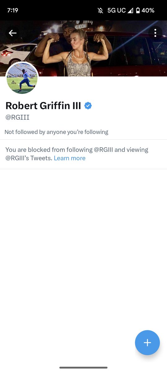 I can't even remember what I said to RG3 to get blocked lmfao , must have been a few years ago 🤷🏼‍♂️