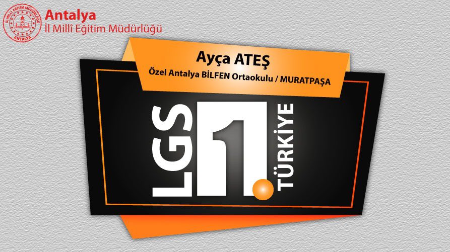 🏆🥇#LGS2023 Türkiye birincisi #Antalya’dan!

LGS Sınavı'nda tüm soruları doğru cevaplayarak 500 tam puan alan ve Türkiye 1.'si olan Özel Antalya BİLFEN Ortaokulu öğrencimiz Ayça Ateş'i, ailesini ve emeği geçen öğretmenlerimizi yürekten kutluyoruz.
<a href="/tcmeb/">Millî Eğitim Bakanlığı</a> <a href="/emre_caliskan/">Emre Çalışkan</a>