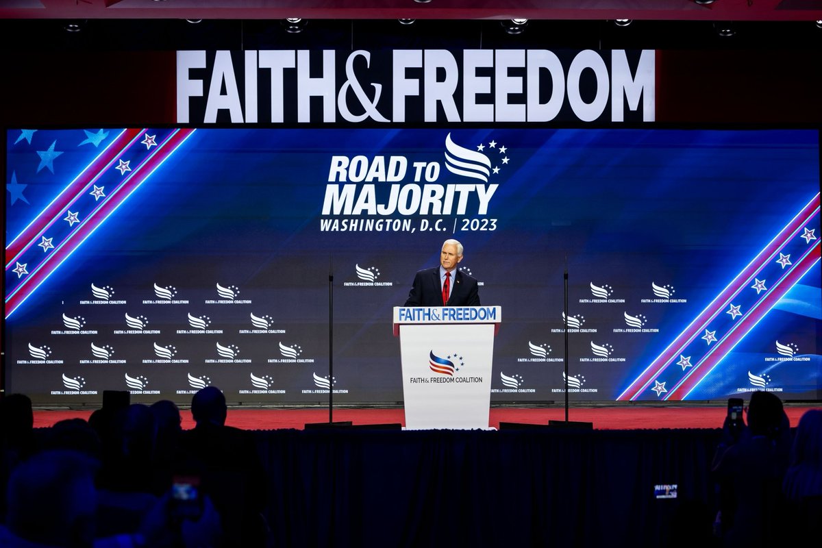 Hello @FaithandFreedom! It’s great to be back with so many pro-life, pro-family patriots for the 2023 Road to Majority Policy Conference! #RTM2023