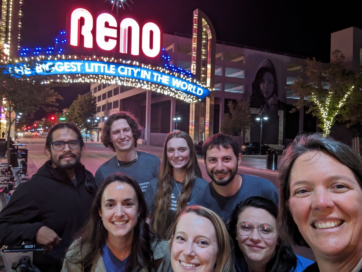 DrSFBrosnan's tweet photo. #CEBUSLab @ #ASP2023Reno!
With @MegSosnowski, @OliviaTReilly, @StellaMayerhoff, @MatthewBabb8, Jhonatan Saldana, Grace Heller, and Jesse Leinwand https://t.co/23SiIZUAvU