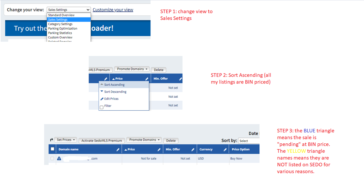 Got a SWEET deal on SEDO 'pending' this morning...🙏💪

🚨HOW TO CHECK 'pending' deals in your SEDO account: 🚨

#com #domains #domainnames #DigitalMarketing #salestips #AlexVerdea #FeedTheBeast