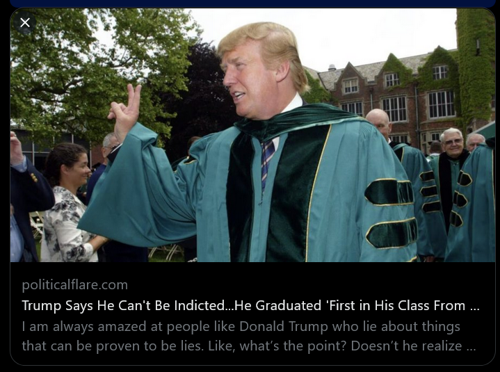 How Embarrassing for Wharton and Its Graduates......
 #FreshResists #ONEV1 #BluePride #DemVoice1  
-- The Daily Pennsylvanian published a list of the 56 students who were on the Wharton Dean’s List that year — Trump’s name is not among them
-- there was no indication on the 1968