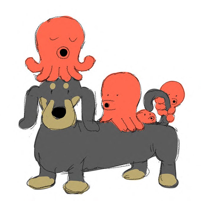 「octopus standing」 illustration images(Latest)