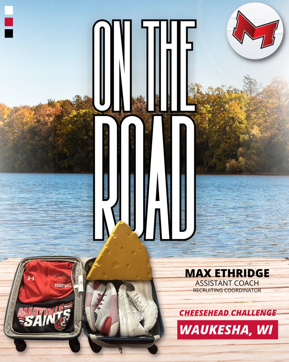 Coach @max_ethridge is back 𝗢𝗡 𝗧𝗛𝗘 𝗥𝗢𝗔𝗗 heading to Wisconsin for the Cheesehead Challenge! 🧀🧀

#BigRedM | #AlwaysUs