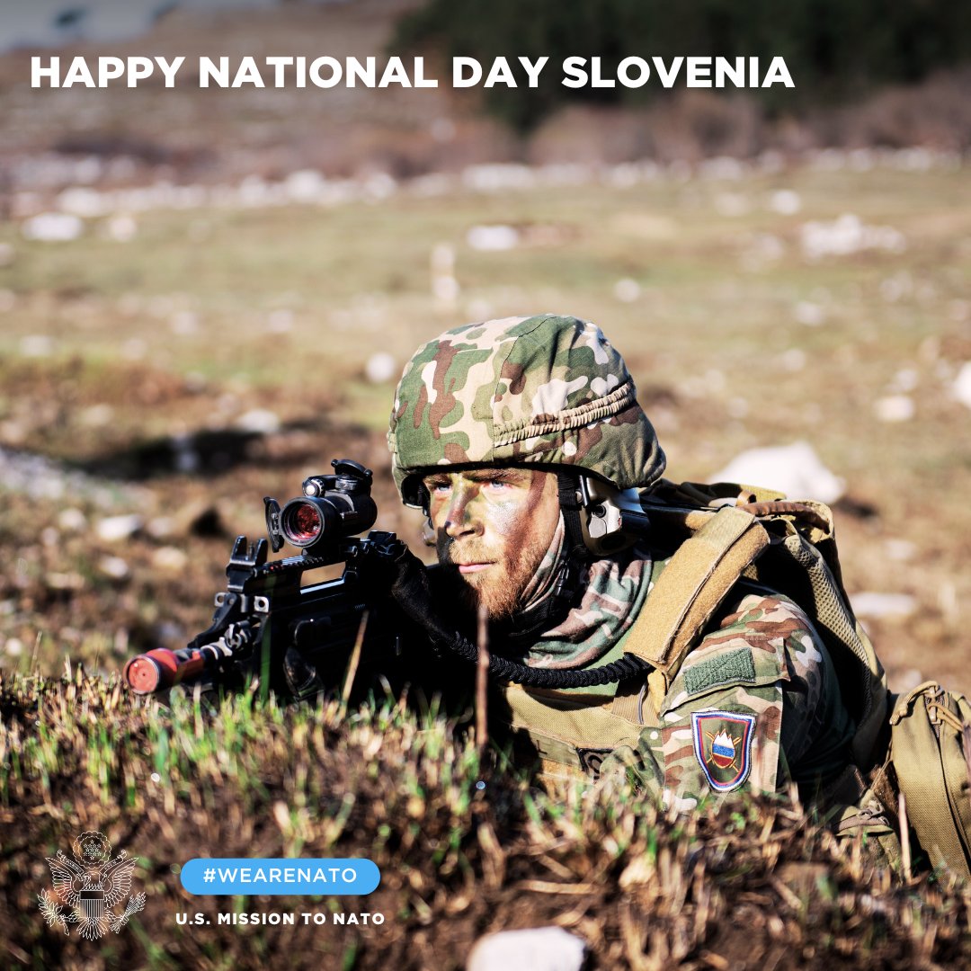 Happy National Day to our 🇸🇮 Allies and friends in Slovenia! #WeAreNATO