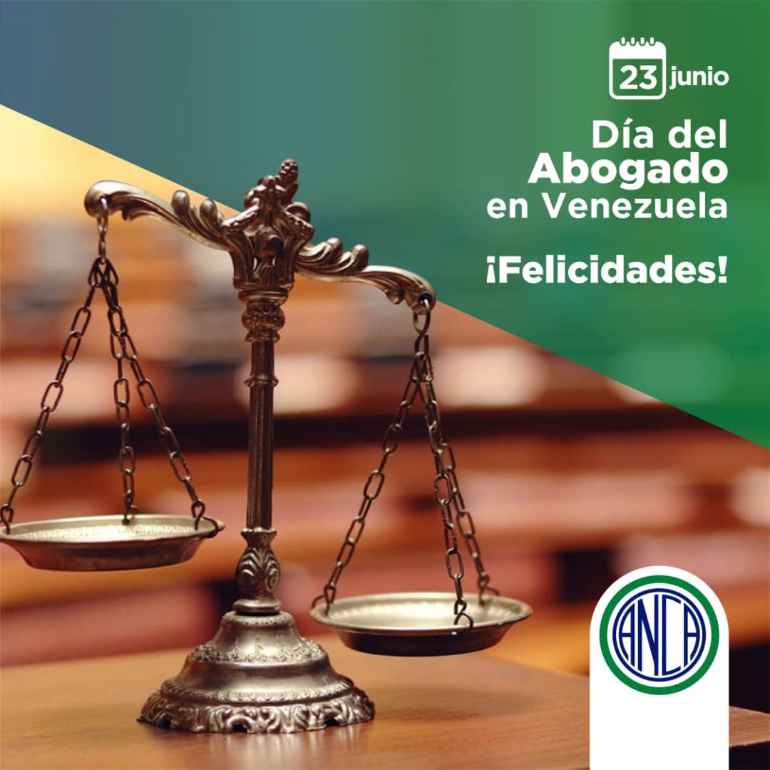 AncaDigital's tweet photo. Celebramos el día de grandes  profesionales que son los encargados de velar por la justicia y de la verdad.

A los nuestros y a todos los abogados que ejercen esta profesión: ¡Felicidades!

#23Jun #Venezuela #abogado #derecho #ANCA https://t.co/M5qtb9MWsn