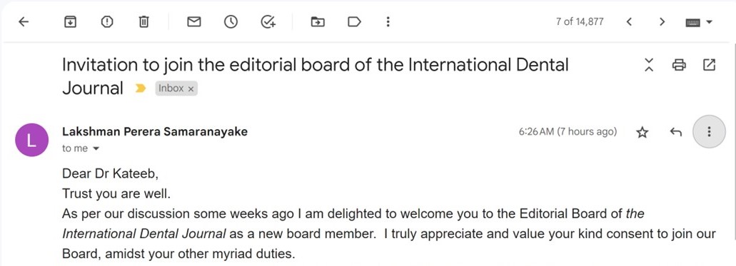 Happy to join the editorial board of the renowned International Dental Journal, a Q1 Scopus-listed publication: sciencedirect.com/journal/intern…
Calling all dental researchers to submit their manuscripts to this prestigious journal and contribute to the advancement of dental research!