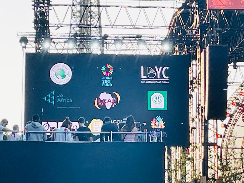 Spot the JA Africa logo on stage at <a href="/GlblCtzn/">Global Citizen ⭕</a>’s #PowerOurPlanet event in Paris, France 😍. We are proud to support this campaign to demand that world leaders make the climate crisis a priority.

#ClimateChange #GlobalCitizen