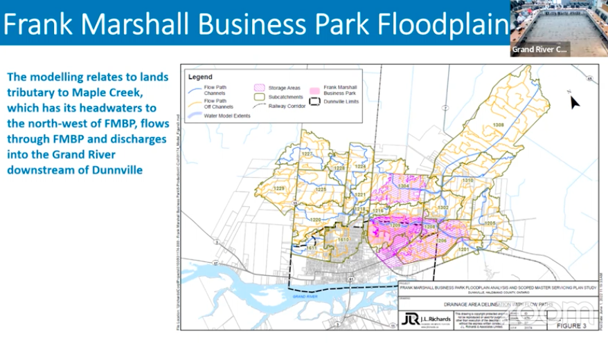 Vahid Taleban, senior engineer for flood management will now present the Dunnville Two Zone Floodplain Policy and Mapping Update, County of Haldimand. The County initiated this work.