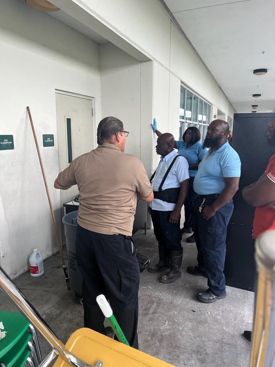Thank you, Mr. Barrera and the other Master Custodians from Plant Operations for providing some of our dedicated custodians with hands-on training. Our night crew believes in continuous improvement to achieve the common goal for our school's overall success! #highexpectations