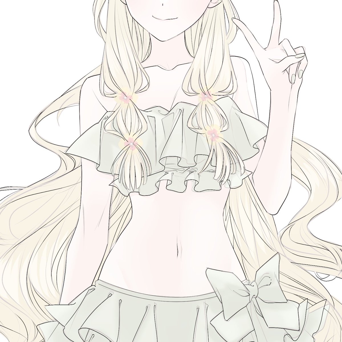 「線画ほぼ完成 今日はここまで( ˘ω˘ ) #Skeb #進捗」|杏@7/12 OC立ち絵🐈‍⬛のイラスト