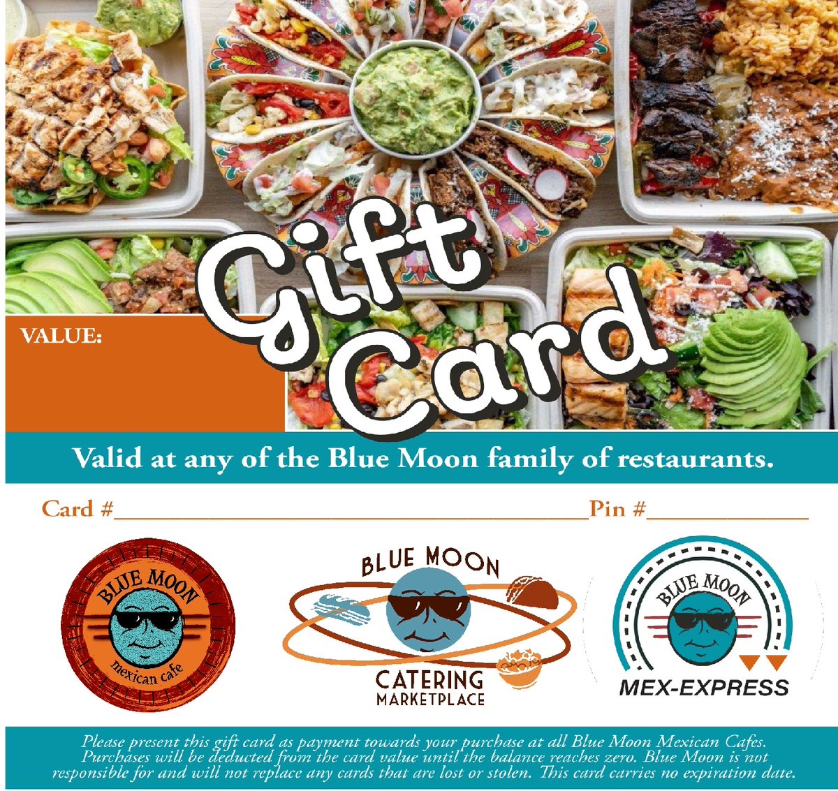 Give the Gift of the Moon !  The perfect gift for End of Year Gifts, Graduations and Birthdays !
Purchase online: bit.ly/3Vd8N16
#giftcard #egift #bluemoon #mexexpress #wyckoffnj #denvillenj
@bluemoonmexexpress