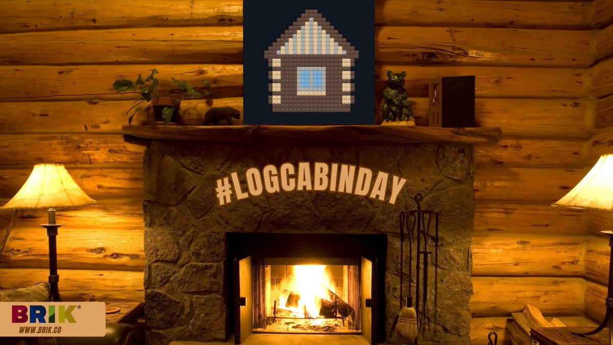 You know what a great activity would be to do on #LogCabinDay? Making a cool pixel art design of a log cabin on a BRIK Wall Tile. Check out this design in our gallery of over 5,000 pixel art creations.brik.co/blogs/designs/… . #logcabin #lego #afol #brikbuild #logcabinlife