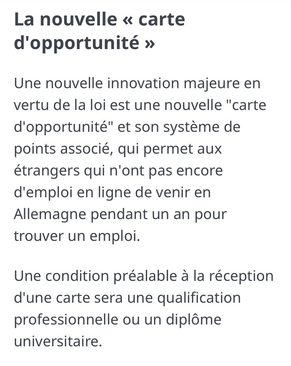 PaolaAudrey's tweet photo. Vous êtes diplômé(e), d’une nationalité hors Union Européenne et vous cherchez un emploi ? Vous pouvez tenter l’Allemagne, qui vient d’approuver une réforme qui va faciliter la venue de travailleurs qualifiés. 

Plus d’infos: https://t.co/lCQEYtow0C https://t.co/hrC5KgdBzo