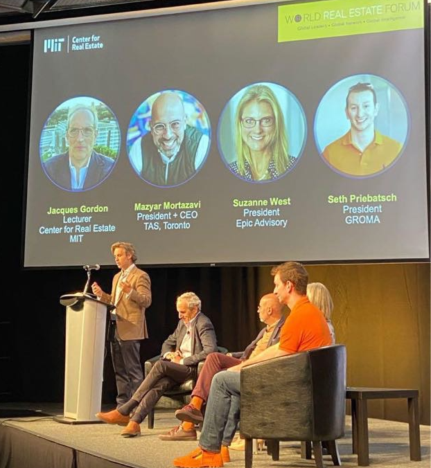 tas_impact's tweet photo. We were thrilled to be part of the @MITCRE
#MITWorldREForum. TAS CEO @mazyarmortazavi
joined the 'Technology, Equity and Community' panel, alongside @jacques_gordon (@LaSalleIM), Suzanne West (Epic Advisory LLC) & @sethpriebatsch (@GromaCorp) https://t.co/jnInmpAsyZ