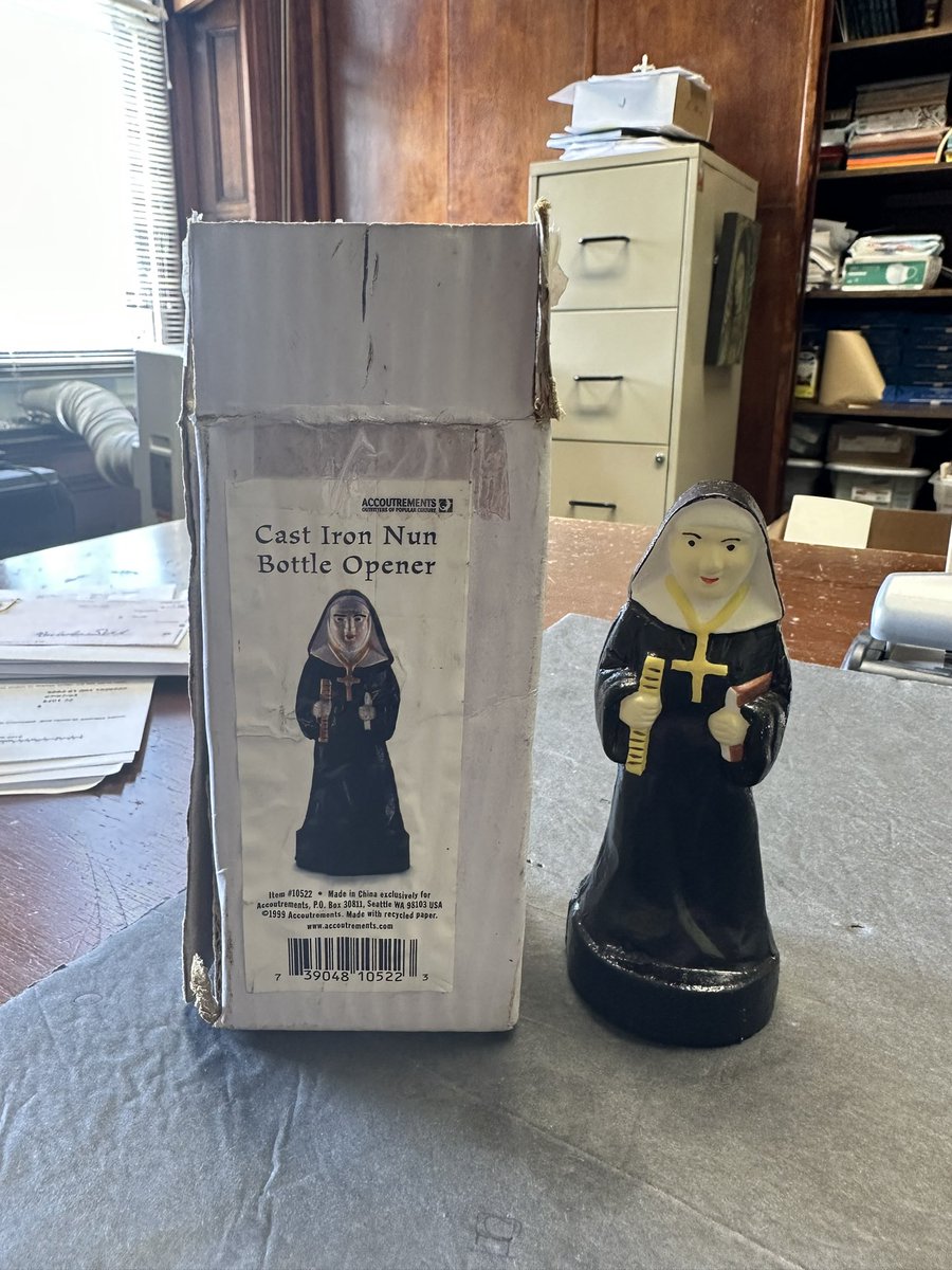 frvaskov's tweet photo. The things you find cleaning out church storage spaces. https://t.co/j2ePNlLnuX