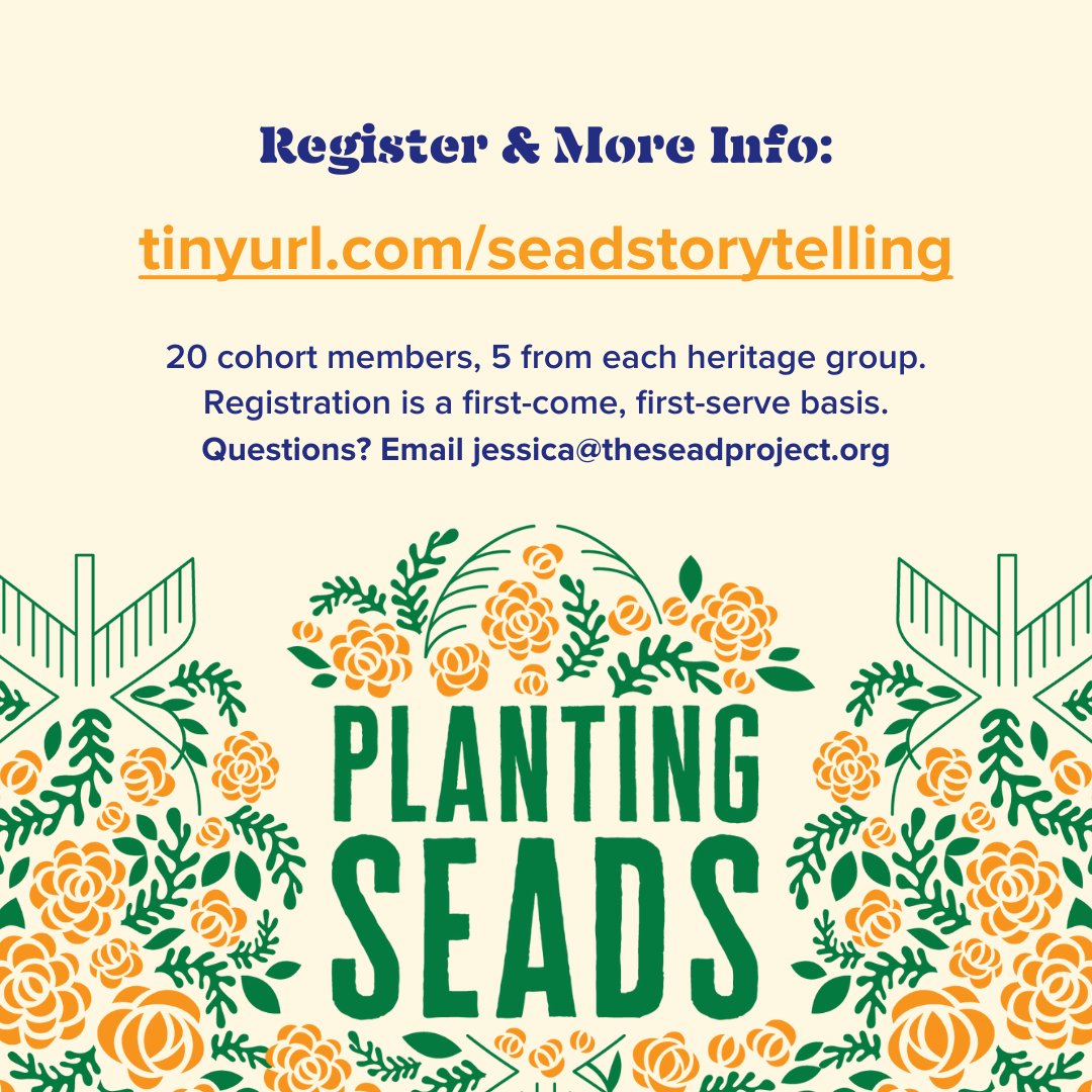 Help us preserve the stories of joy and pride of Southeast Asian elders! If you're a trusted loved one of a Southeast Asian elder whose stories you wish to commemorate, go to: tinyurl.com/seadstorytelli…! #storytelling #preservation