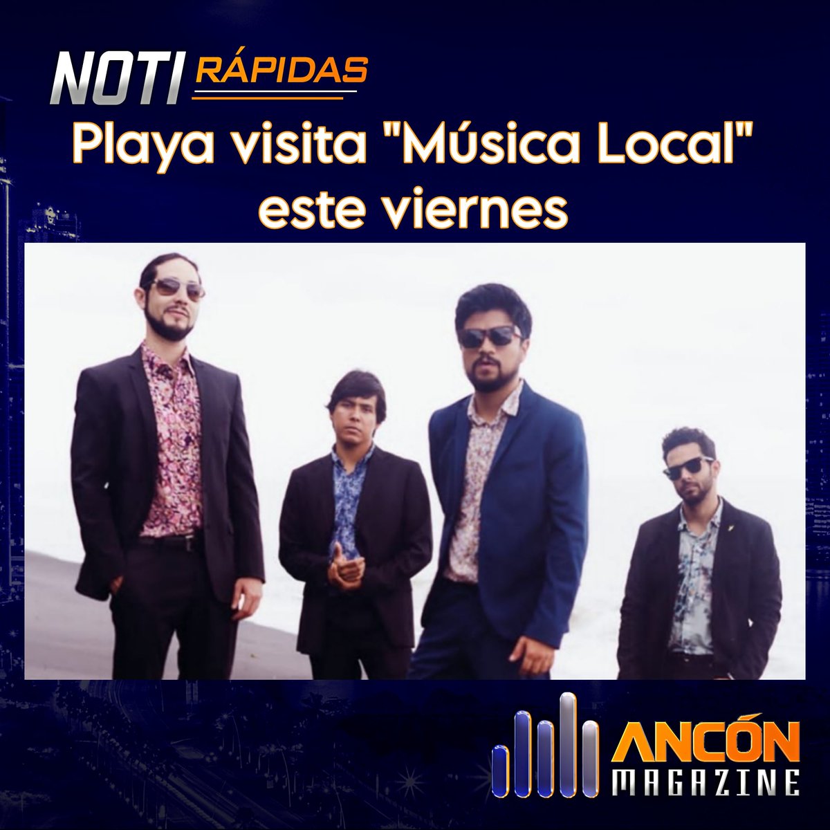 CamiloDjPanama's tweet photo. La agrupación panameña #Playa visita hoy #MusicaLocal con @CamiloDjPanama de #AnconMagazine desde las 6PM
Sintoniza @radioanconpa y apoya a los #ArtistasDePamama https://t.co/MZj2m0WV6U