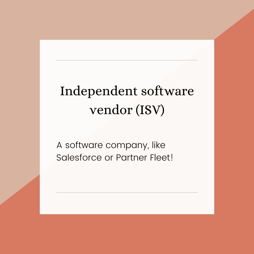 🫱🏻‍🫲🏾 Happy Partner Terms Friday!

This week's term: Independent software vendor (ISV)

For a full definition, see our partnerships and tech glossary: hubs.la/Q01QYX620
