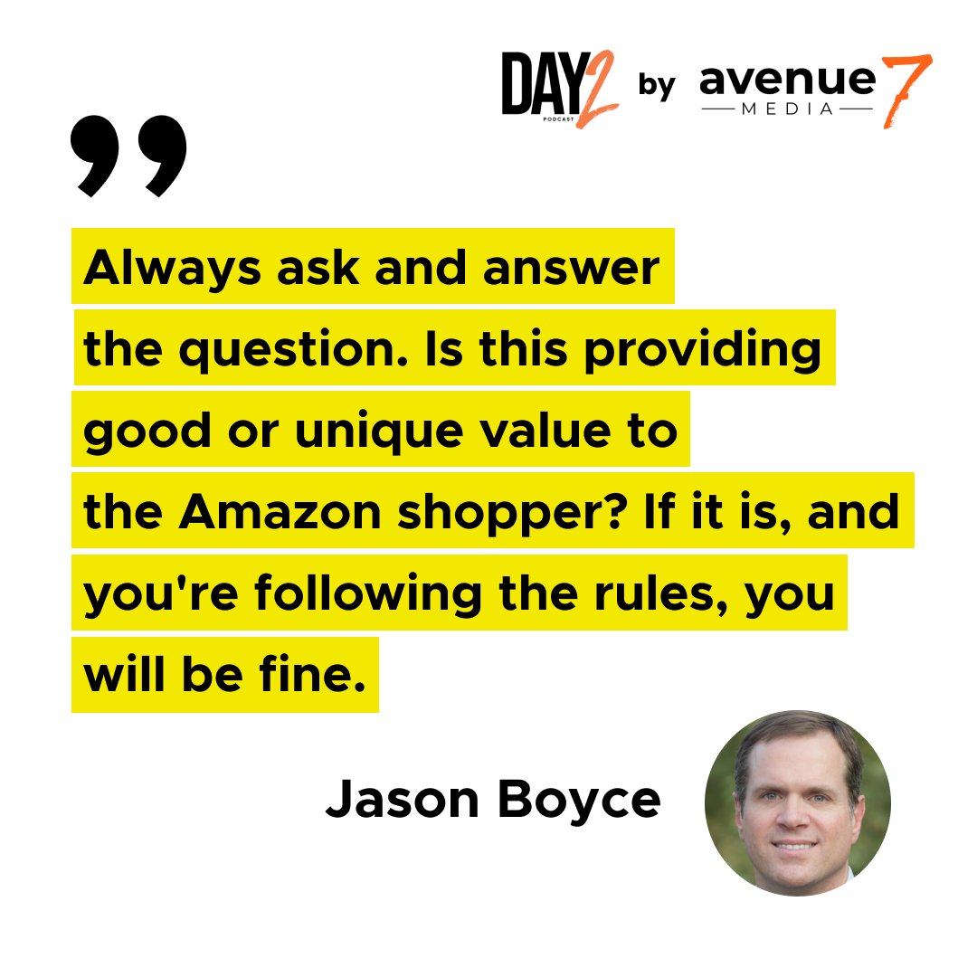 👊  Always solid advice from @JasBoyce 
Check out the full episode for more 👉 ave7.com/8xb

#amazonsellers #amazontips #amazonagency