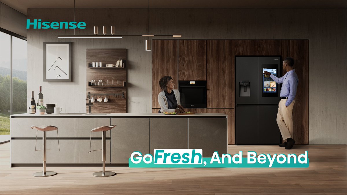 HisenseIntl's tweet photo. Go Fresh, and Beyond.
#HisenseFridge reinvents food storage for optimal freshness, minimizing food waste, and integrating a sustainable lifestyle into our homes. It’s a game-changer. 🥦🍋

#GoTechAndBeyond https://t.co/ItpGHozd1q