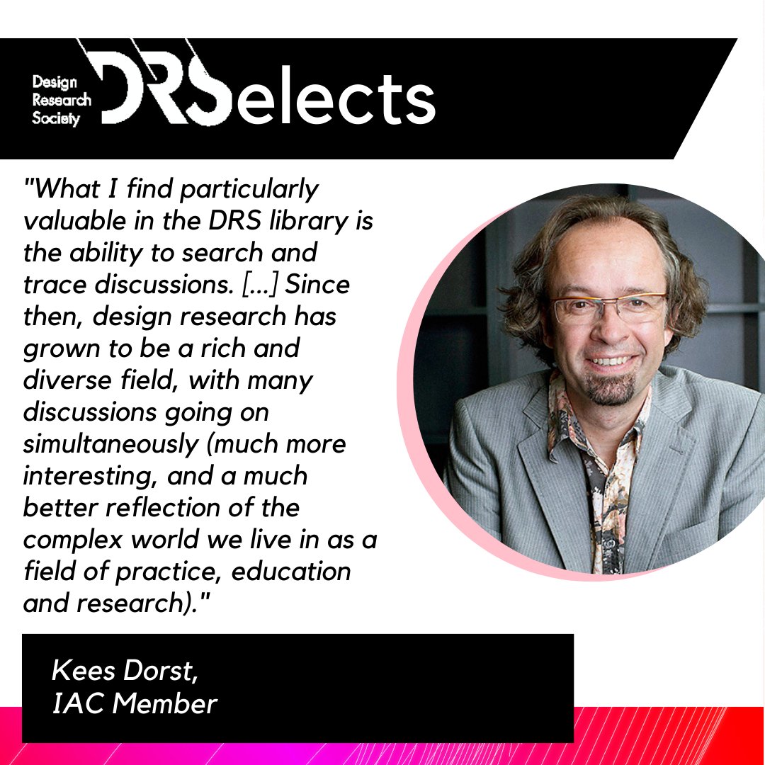 The newest instalment in our DRSelects Series is here! Read IAC Member Kees Dorst's thoughts on the rich and diverse field of design research: designresearchsociety.org/articles/drsel…