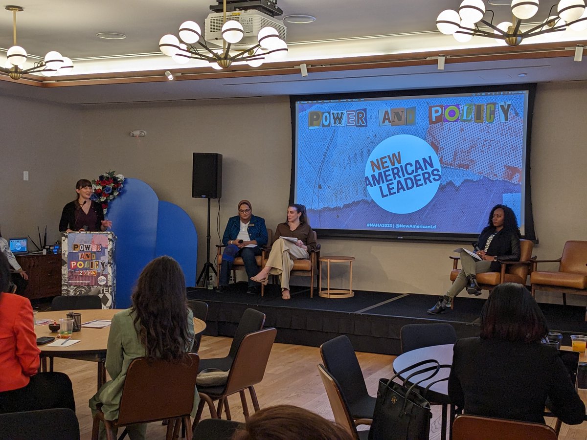 NewAmericanLd's tweet photo. And that wraps up our first panel on Day 2 of #PowerandPolicy23 with @NidaAllam, @IAnTheWalrus, and Belén Sisa (moderated by our own @megcagle)!

Armed with this knowledge on rapid response communications, we can face any crisis with confidence and composure. 💪 https://t.co/8pjGohcAKu