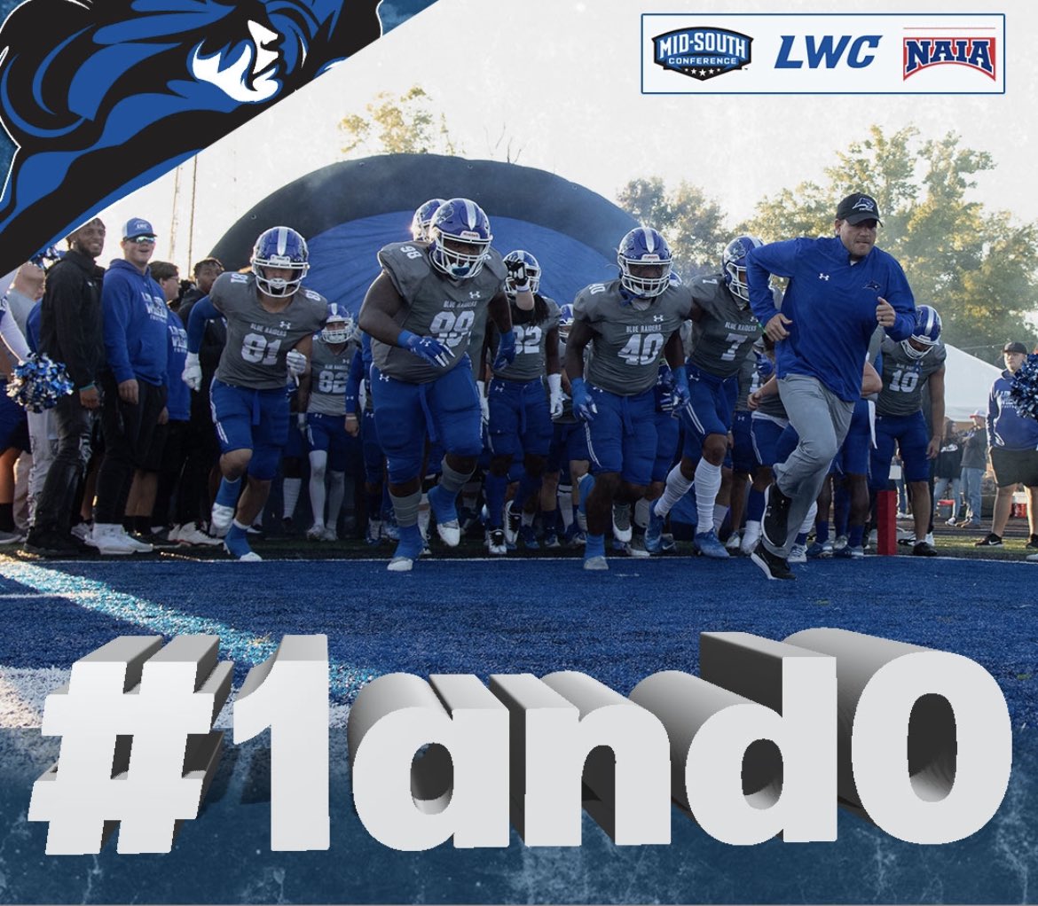 Big few days for the Blue Raiders! RT if you are with us!!! 🔵⚔️⚪️ #1and0