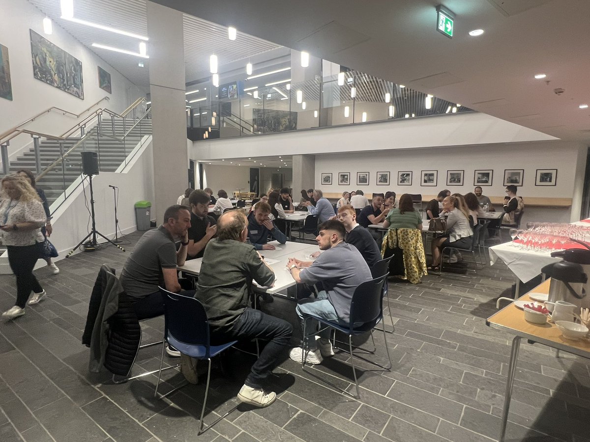 JoleneMairsDyer's tweet photo. Our Industry Networking Event for final year #ScreenProduction @UUScreen students is well underway.  Thanks to our fantastic industry partners for taking part https://t.co/jbDUyqfNfA